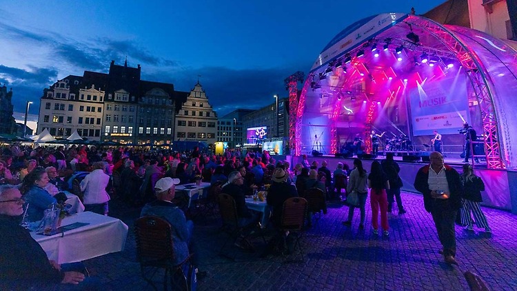 Abendstimmung zur LEIPZIGER MARKT MUSIK
